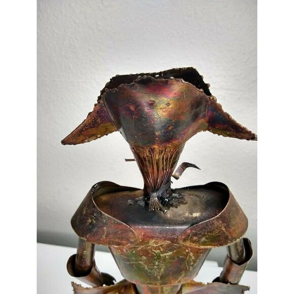 Mid century Brutalist torch cut big Metal Matador - Picture 6 of 12